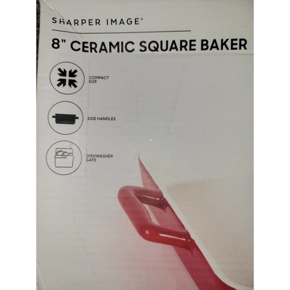 8 in ceramic square baker - Picture 2 of 4